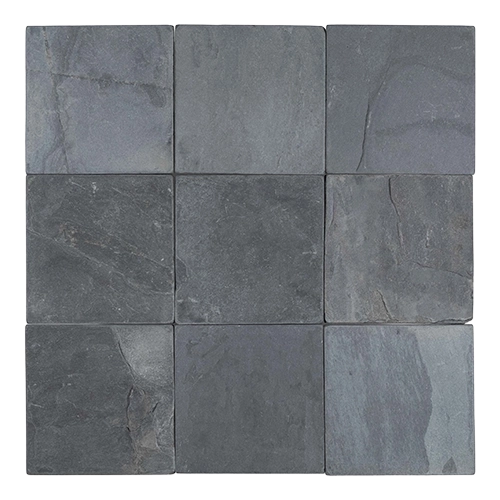 Black Slate (India) 4" x 4' Tumbled