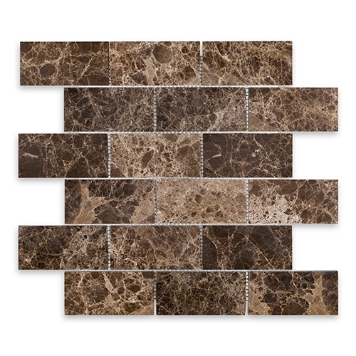 Emperador Dark - Brick 2" x 4" Polished