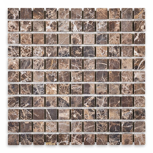 Emperador Dark - Square 1" Tumbled