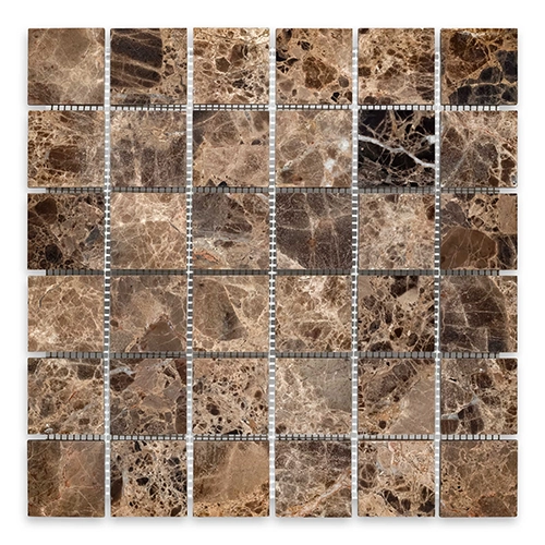 Emperador Dark - Square 2" Polished