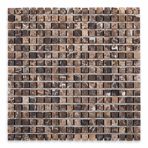 Emperador Dark - Square 5/8" Tumbled