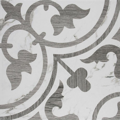 Llama Arte Loire Silver Smoke 9-3/4"x9-3/4" Porc F/W Tile