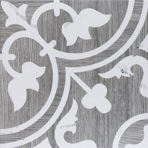 Llama Arte Loire Verso Silver Smoke 9-3/4"x9-3/4" Por F/W T