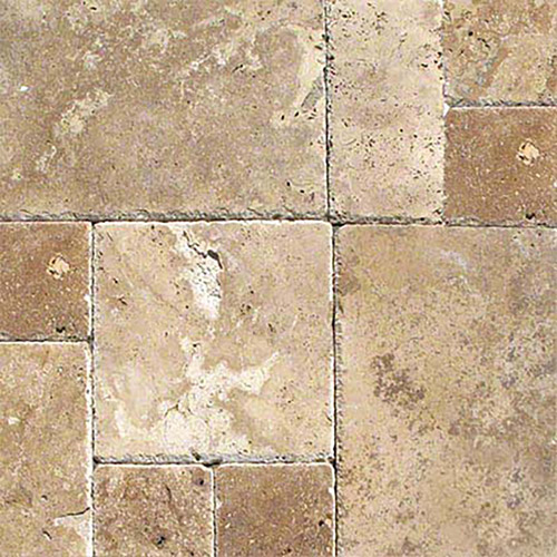 Travertine tile in Tuscany Chateaux Versailles Pattern