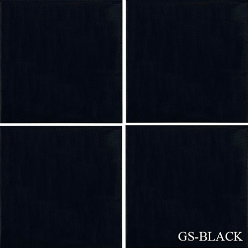 Glossy Solid in Black Tile