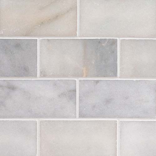 Marble tile in Greecian White 3x6