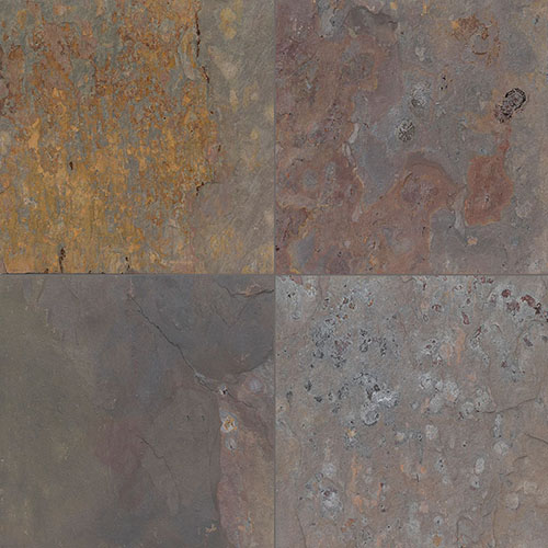 Slate tile in Multi Classic 12x12
