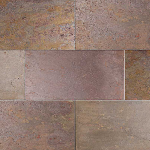 Slate tile in Multi Classic 12x24
