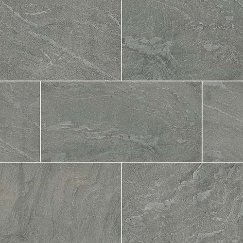 Quartzite tile in Ostrich Grey 12x24 Honed