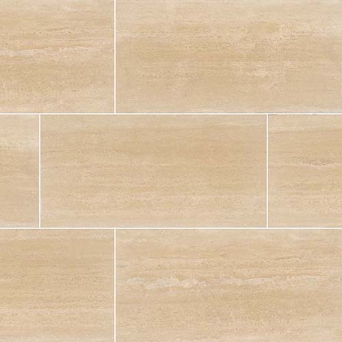 Travertine tile in Roman Veincut 12x24 Honed