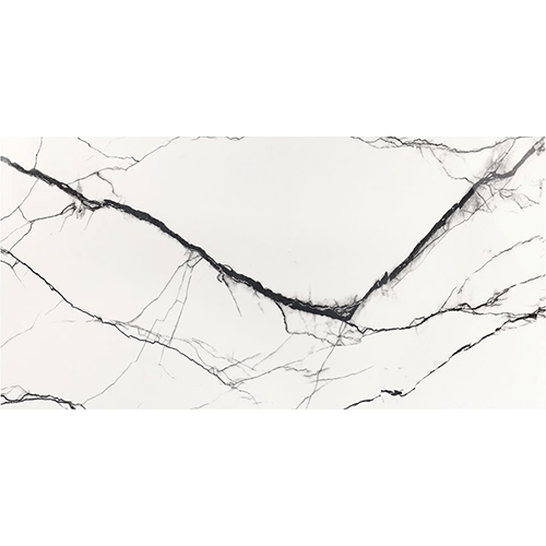 Black + White Breach 24" x 48" Polished Porcelain Tile