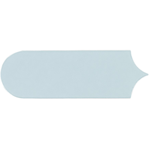 Fan Glossy 3" x 8" Blue Mix Ceramic Tile