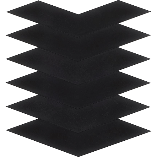 The New Palm Beach by Krista Watterworth Floral Black Marble Tile