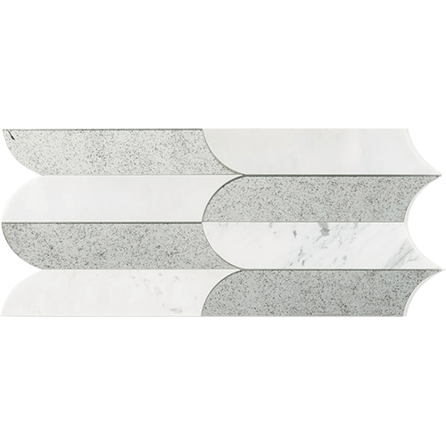 Zarahi Calacatta Gold and Antique Mirror Marble Tile