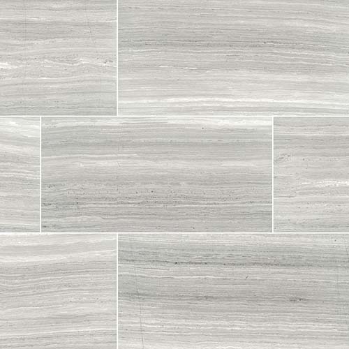 Marble tile in White Oak 12x24 Honed
