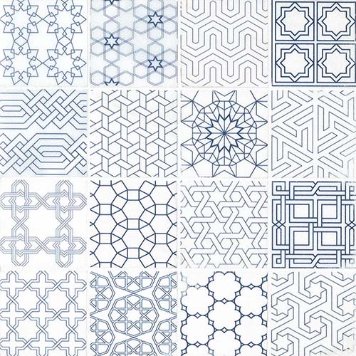 Marble Mosaic tile in Zouli Stak 3x3