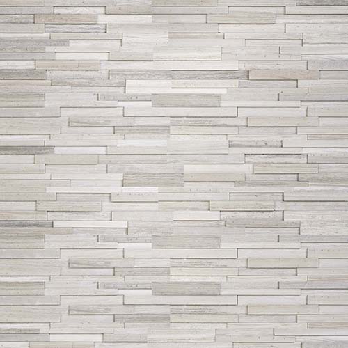Marble tile in Gray Oak 3D Honed 6x24 Panel