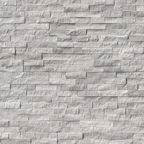 Marble tile in Gray Oak Splitface 6x24 Panel
