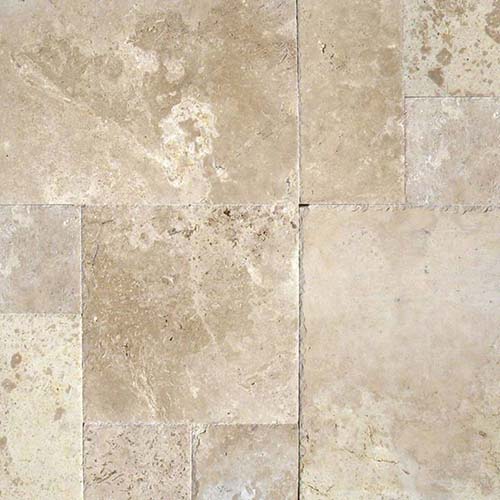 Travertine tile in Tuscany Storm Versailles Pattern HUFCB