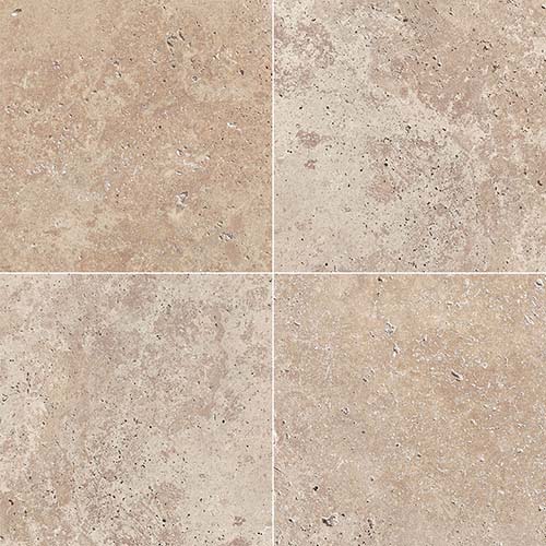 Travertine tile in Tuscany Walnut 12x12
