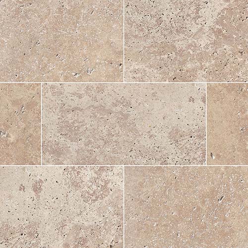Travertine tile in Tuscany Walnut 12x24