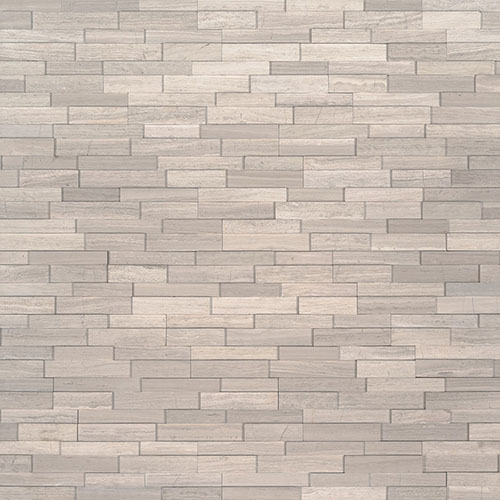 Marble tile in White Oak 3D Mini Panel