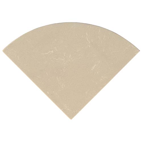 Engineered Marble tile in Engineered Beige Marble 18" Radius Seat