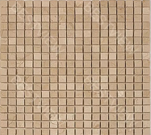 Cream Marfil Polished 5/8" Mosaic Tile