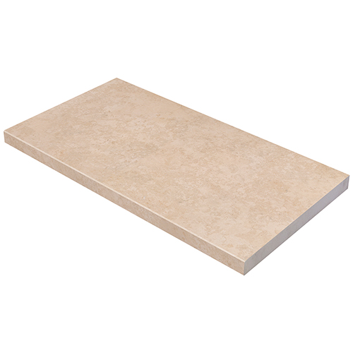 Porcelain Coping in Petra Beige 13x24 Coping