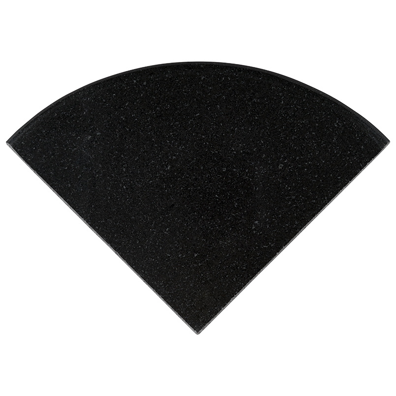 Premium Black Granite 9" Radius Corner Shelf