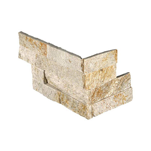 Quartzite tile in Sparkling Autumn Ledger Corner