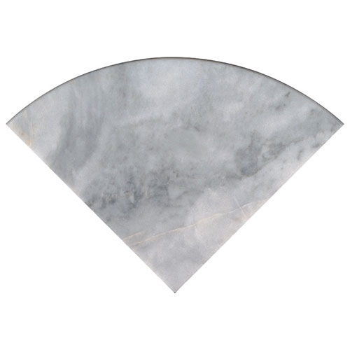 Marble tile in Turkish Carrara 18" Radius Seat
