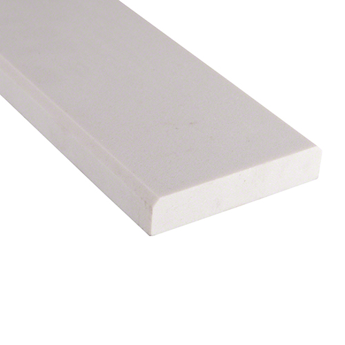 Engineered Marble tile in White Marble 4x24 Threshold