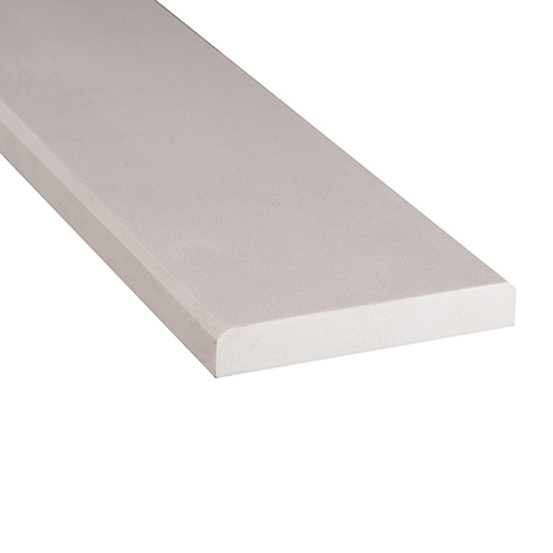Engineered Marble tile in White Marble 4x36 Threshold