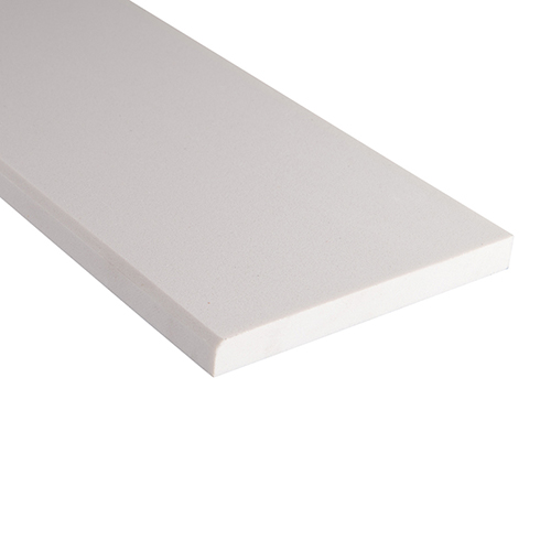 Engineered Marble tile in White Marble 6x54 Threshold
