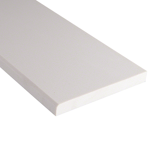 Engineered Marble tile in White Marble 6x73 Threshold