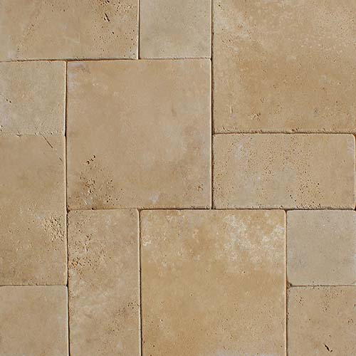Travertine Paver in Durango Cream 10kits Pattern Paver