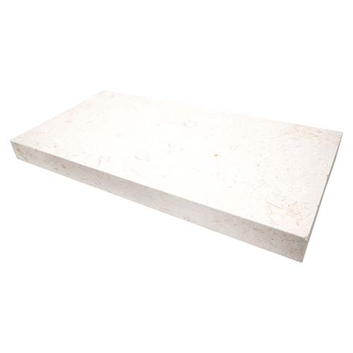 Limestone Eased Edge in Mayra White 12x24 Eased Edge