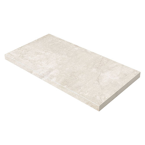 Porcelain Pool Coping in Soreno Ivory 13x24 Pool Coping