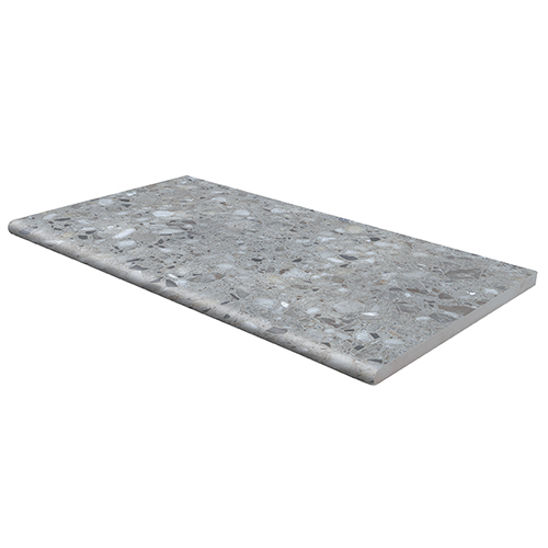 Porcelain Coping in Terrazo Gris 13x24 Coping