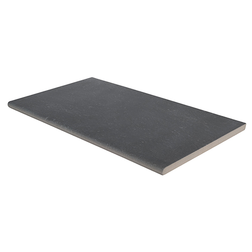 Porcelain Coping in Vulkon Nero 13x24 Coping