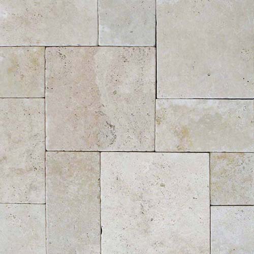 Travertine Paver in Tuscany Beige 10 Kits Pattern Paver