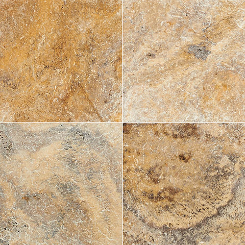 Travertine Paver in Tuscany Scabas 16x16 Paver