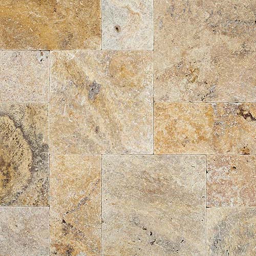Travertine Paver in Tuscany Scabas 10 Kits Pattern Paver