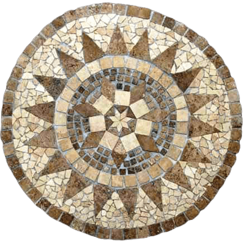 Travertine Medallion 004