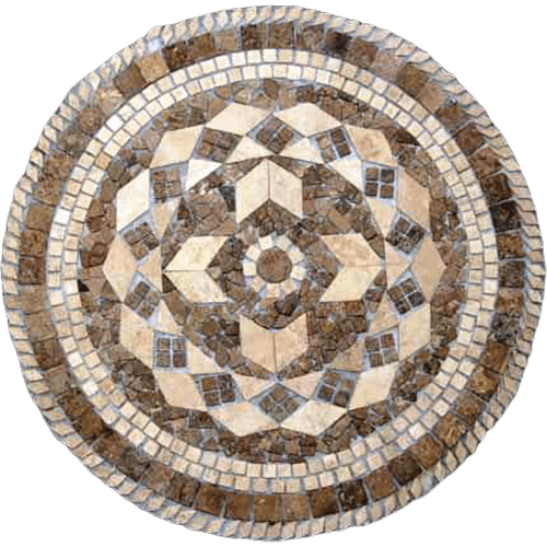 Travertine Medallion 005