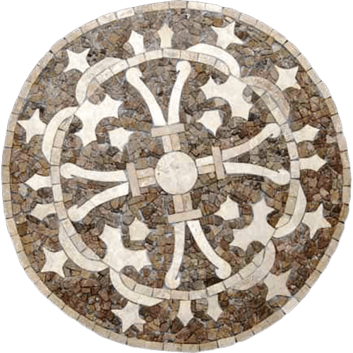 Travertine Medallion 006
