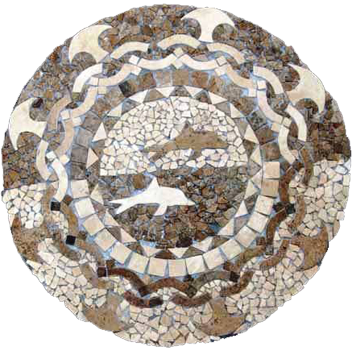 Travertine Medallion 007