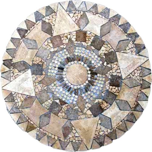 Travertine Medallion 008