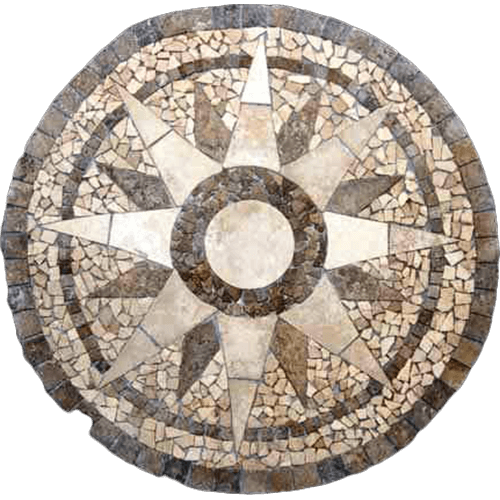 Travertine Medallion 010